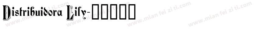 Distribuidora Lily字体转换